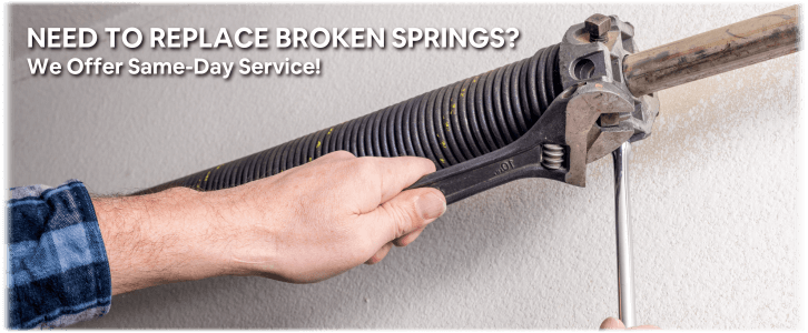 Broken Garage Door Spring Location